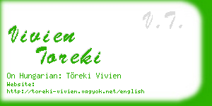 vivien toreki business card